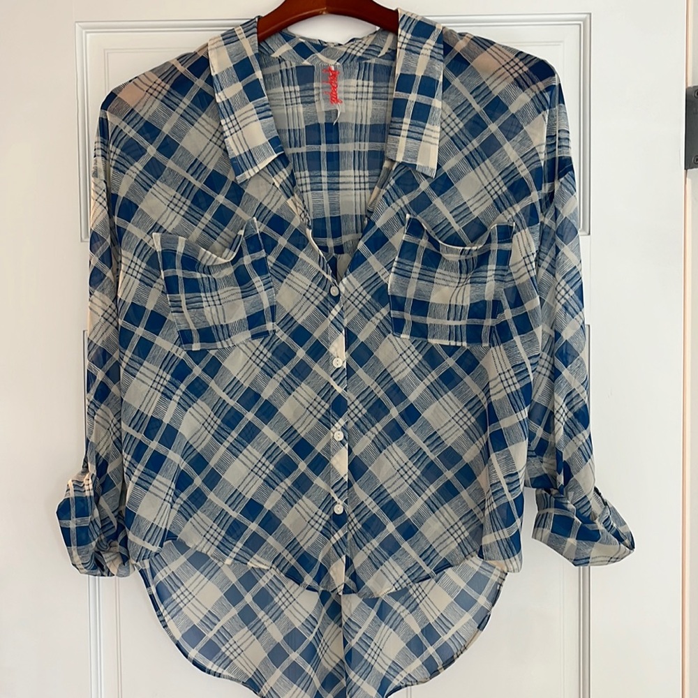 Free People Plaid shirt